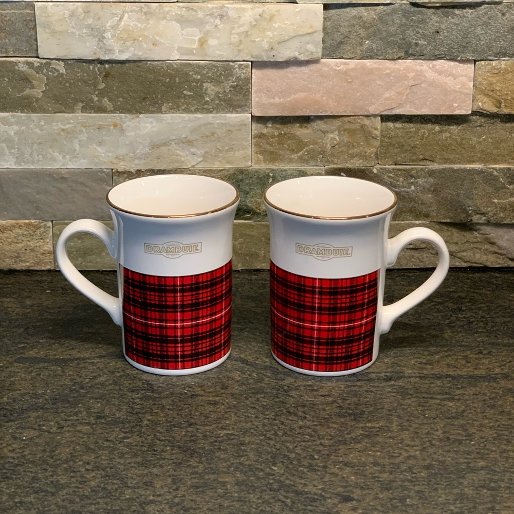DRAMBUIE | Set of 2 | Tartan KilnCraft Promotional Mugs